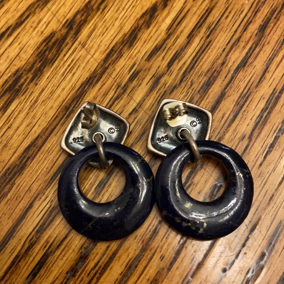 DAKOTA WEST Shube Sterling Silver Dangle Earrings Aztec Boho Jewelry Accessory - Picture 2 of 3